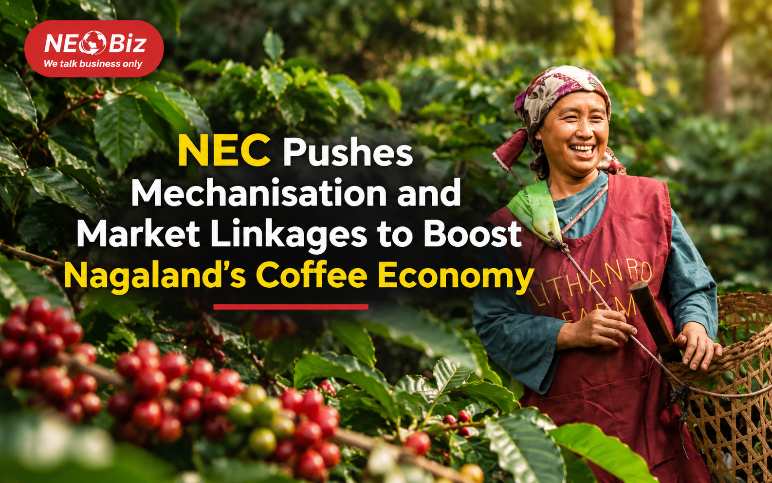 NEC Pushes Mechanisation and  Market Linkages to Boost  Nagaland’s Coffee Economy